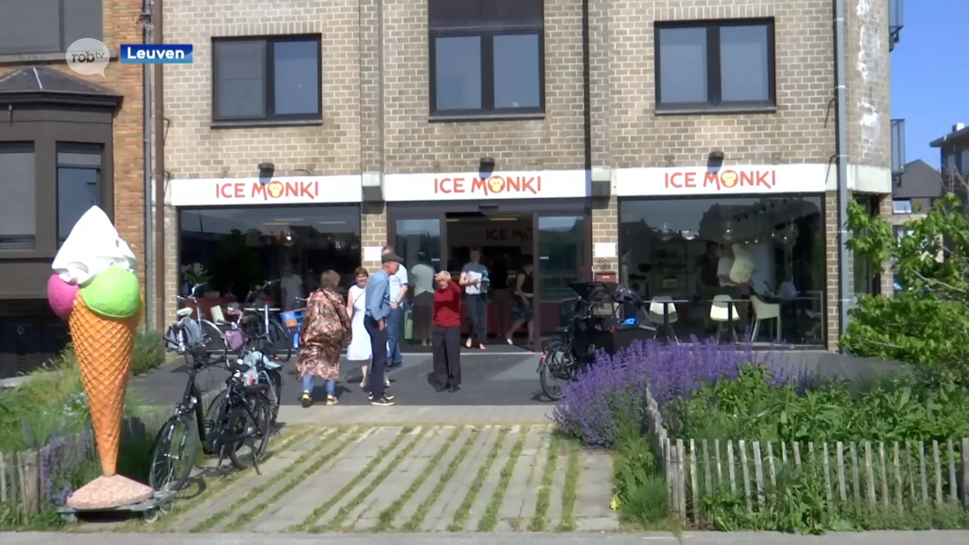 Druk bij ijssalons door het warme weer: ook nieuw ijssalon in Kessel-Lo lokt veel nieuwsgierige bezoekers