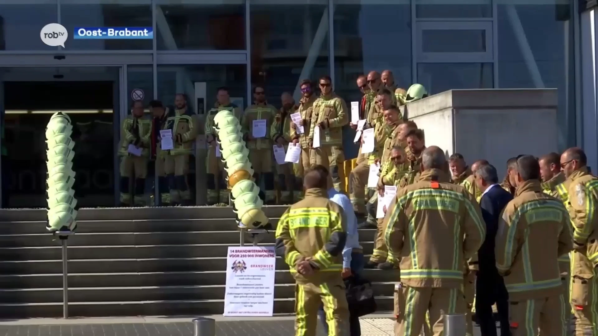 Personeelsversterking voor brandweer? 60 Leuvense brandweermannen protesteren woensdag aan zonehuis