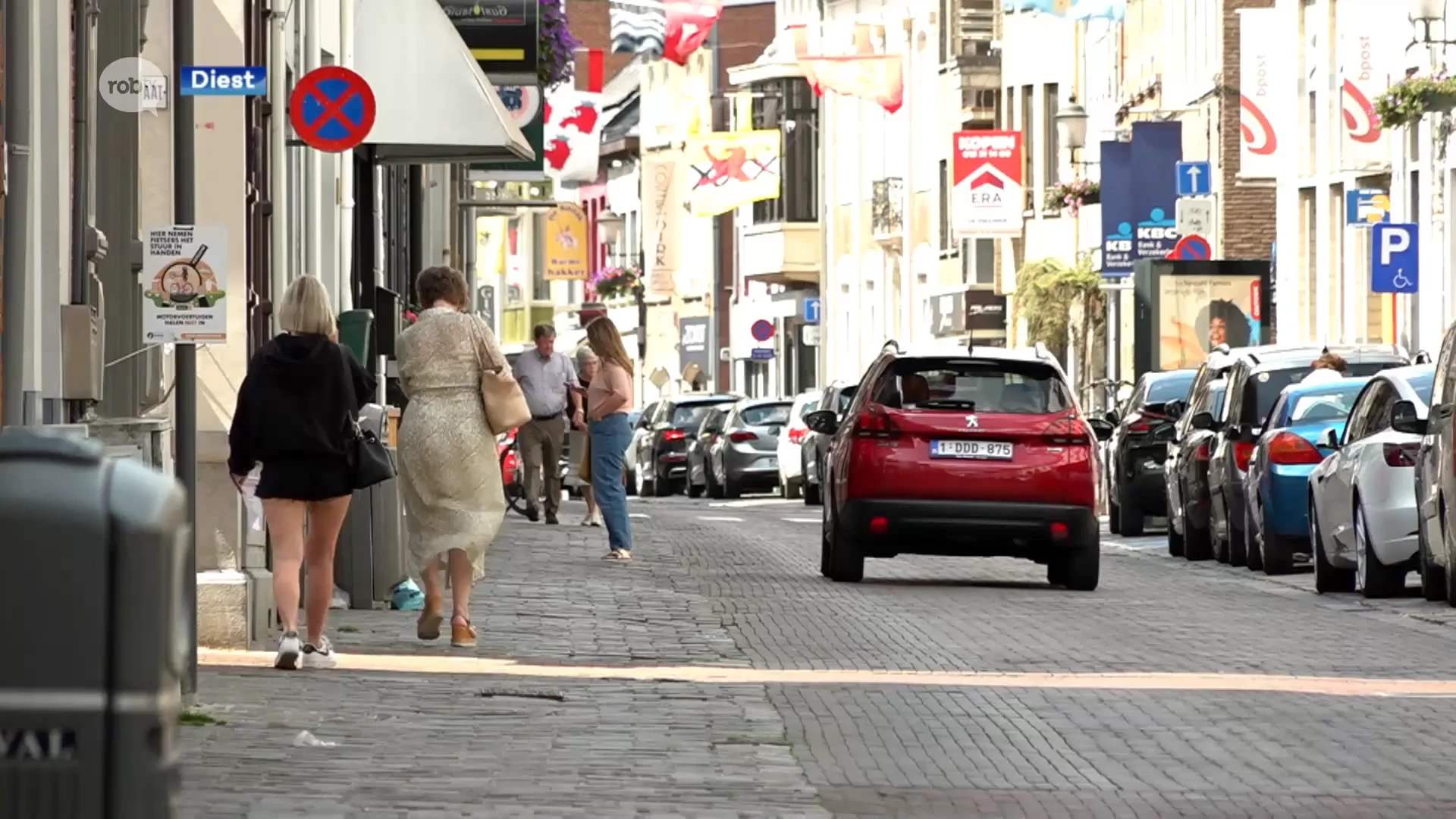 Herstellingswerken van voetpaden in Koning Albertstraat in Diest starten morgen, handelaars blijven bereikbaar