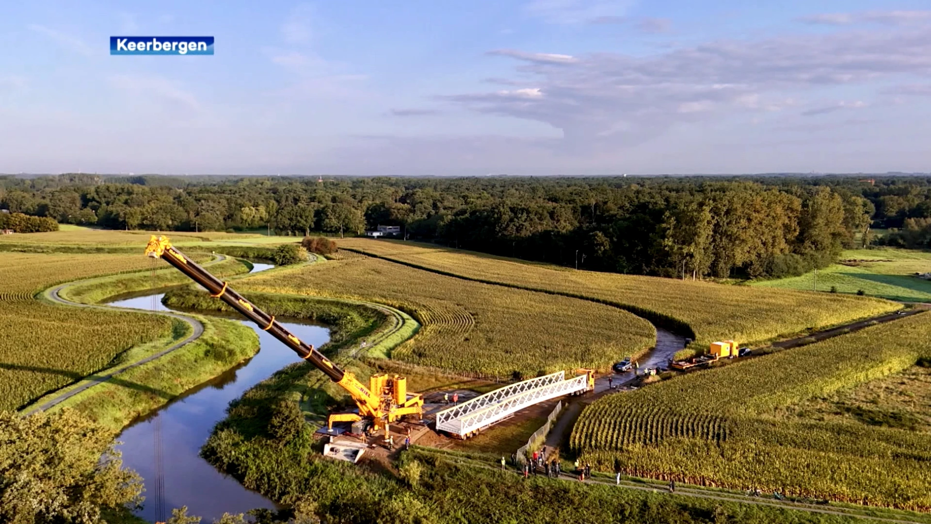 Nieuwe fietsbrug, met de naam 'Wittegoudbrug', verbindt gemeentes Keerbergen en Haacht