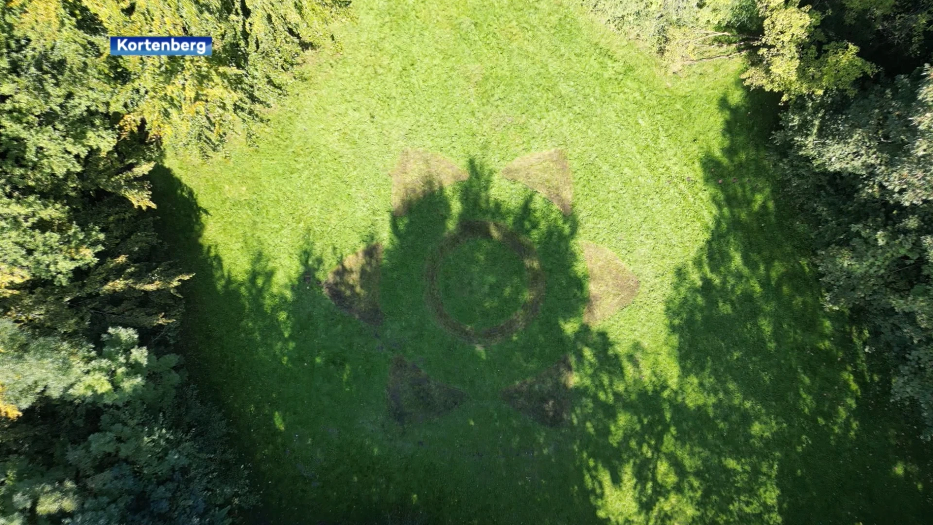 Kunstenaar Jan Loenders en mensen met beperking maken grote grascirkel aan Oude Abdij in Kortenberg: "Iedereen mag dit bezoeken tot 1 oktober, daarna is het alleen nog een herinnering"
