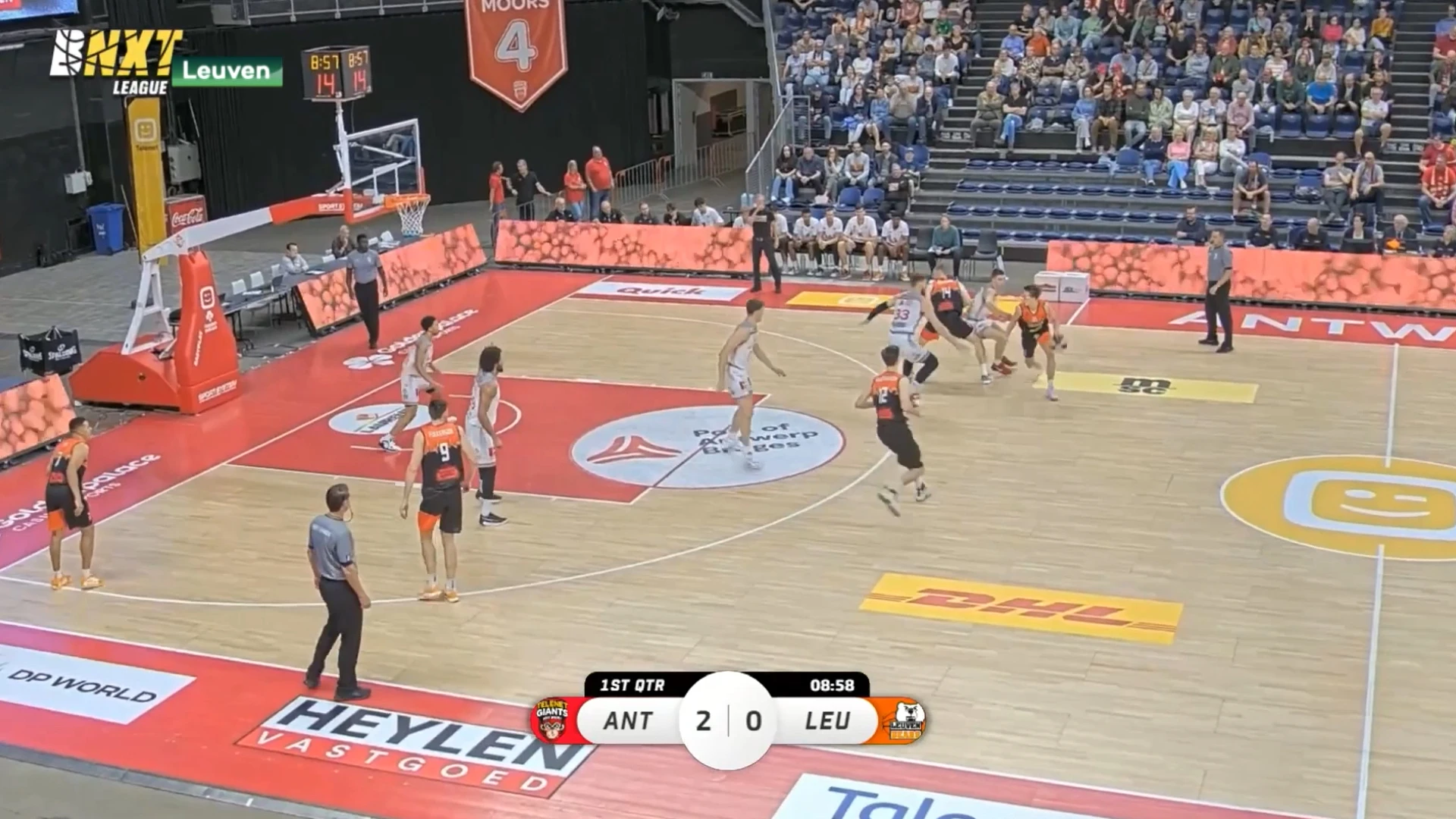 Leuven Bears gaan onderuit in seizoensopener tegen Antwerp Giants (82-78)