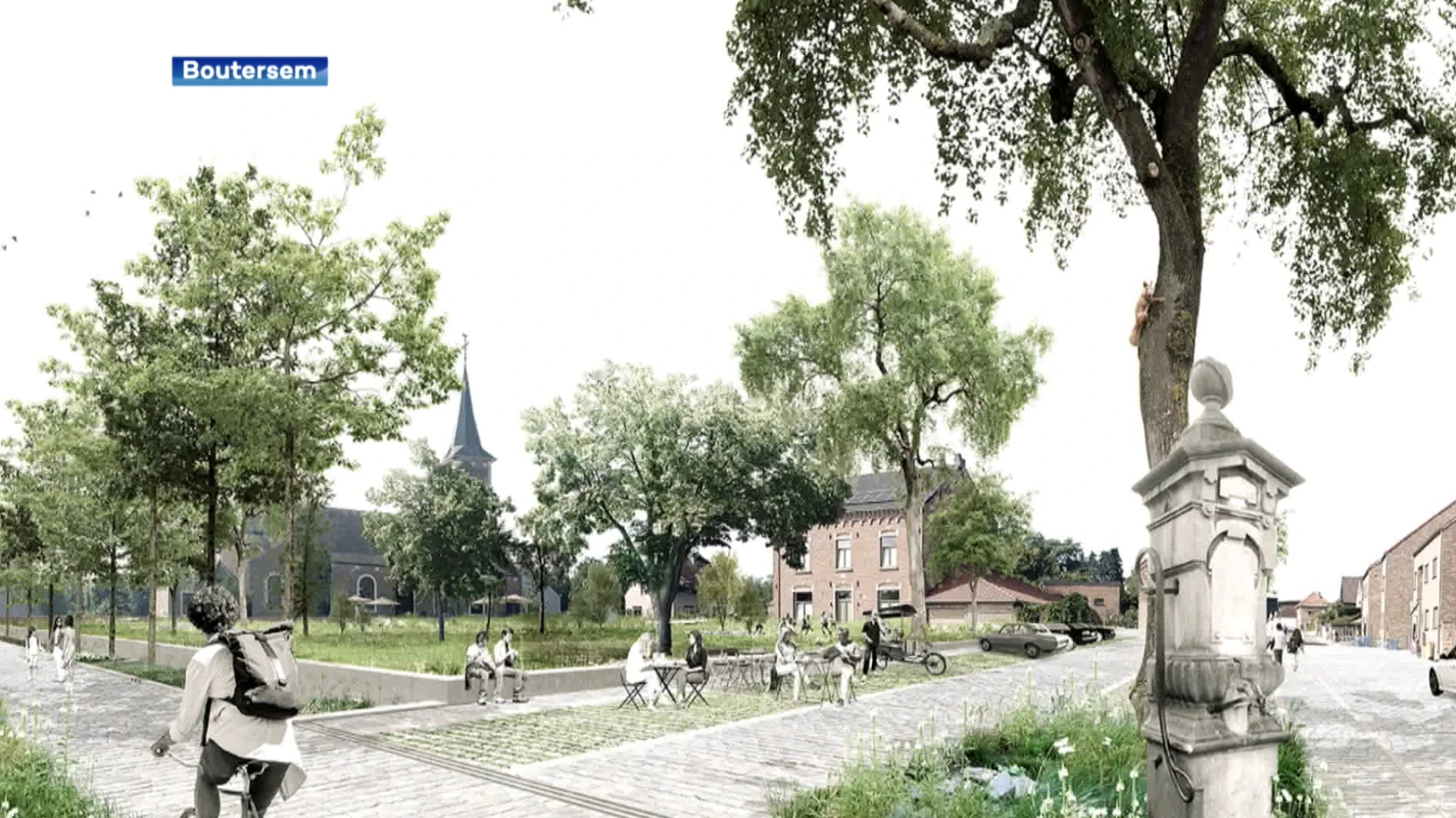 Plannen voor nieuw dorpsplein in Boutersem