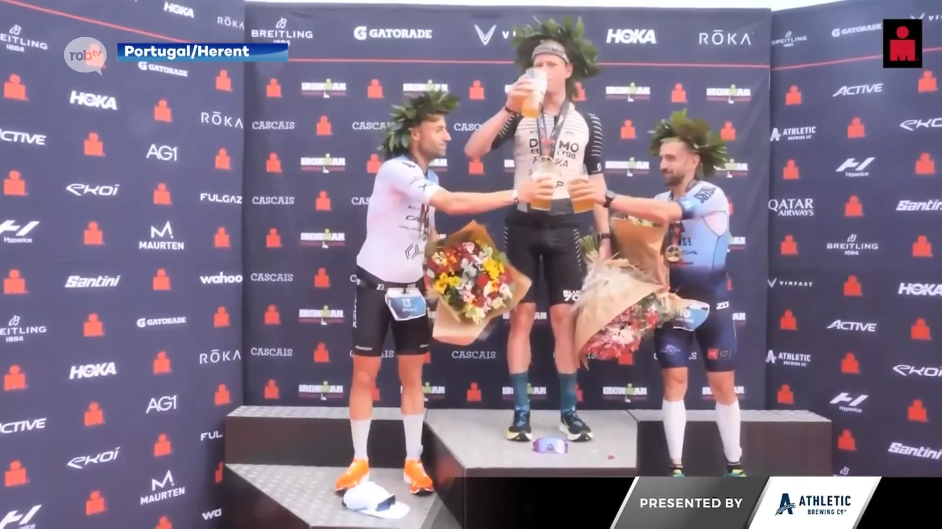 Pieter Heemeryck wint eerste Ironman in Portugal, heeft ticket voor WK 2024 beet