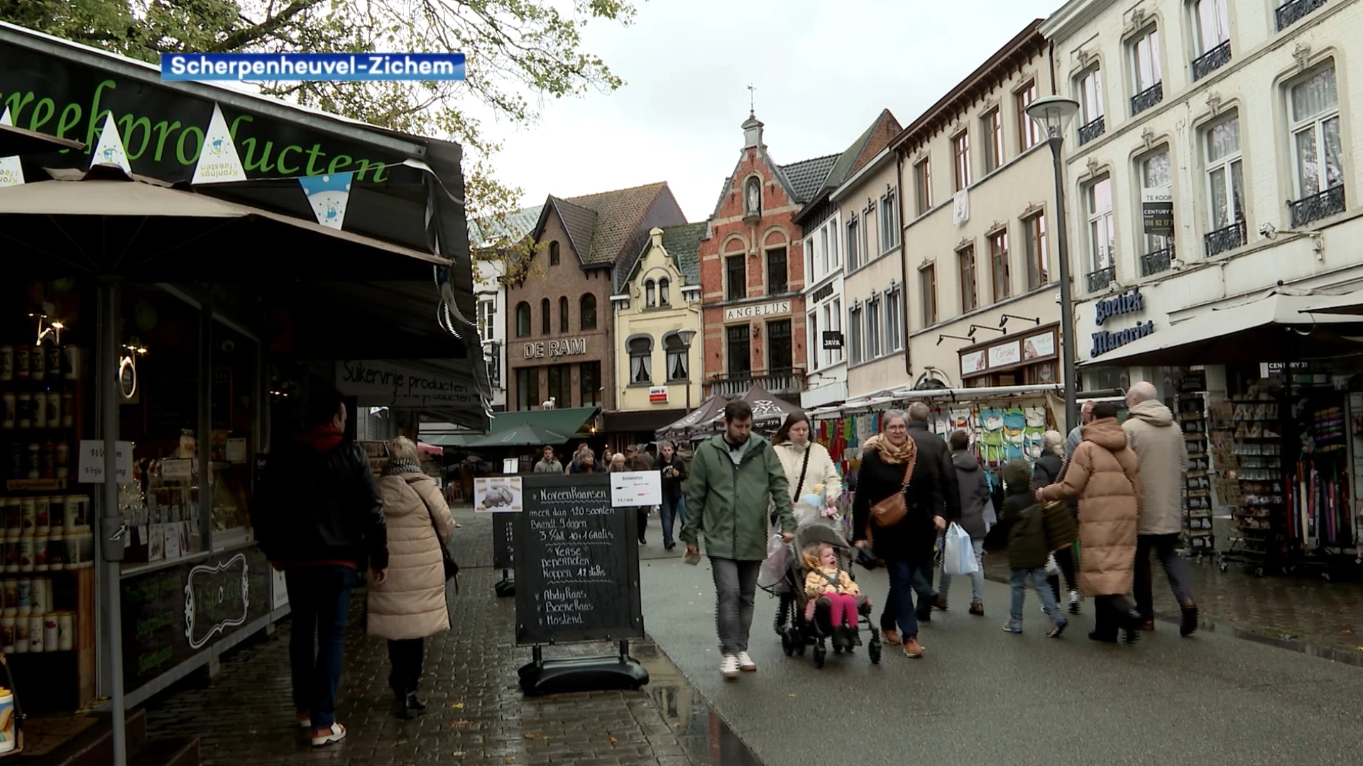 Jaarmarkt Scherpenheuvel-Zichem komt moeizaam op gang door slecht weer: "Dit is traditie"