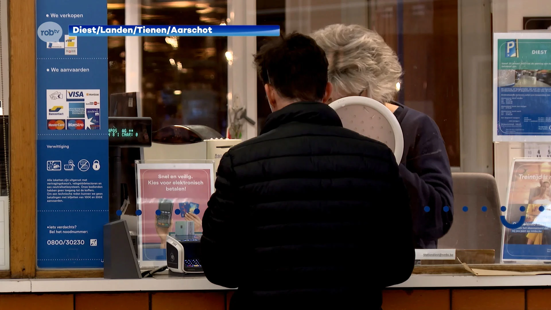 Vanaf maart verandert NMBS de openingsuren van de loketten in Diest, Landen, Tienen en Aarschot