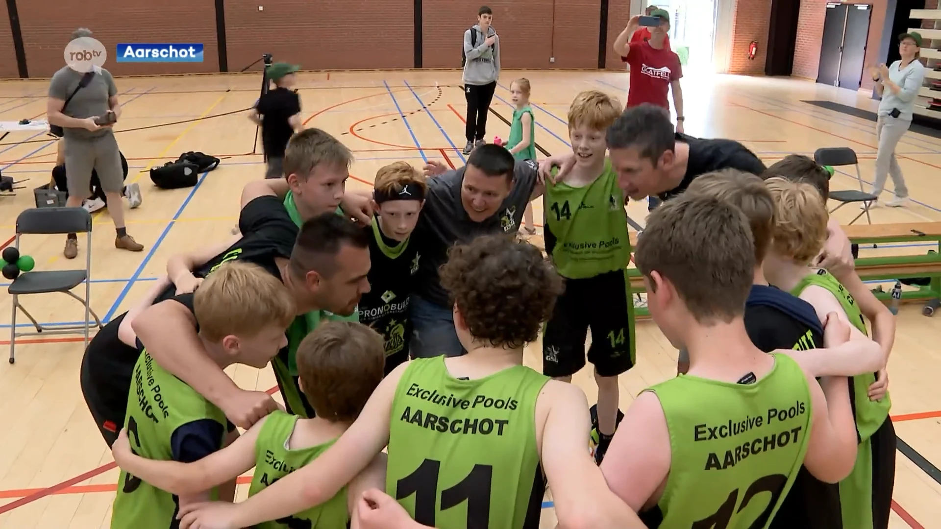 U12 van basketbalclub GSG Aarschot kampioen na een fantastisch seizoen met gemiddeld meer dan 100 punten per wedstrijd