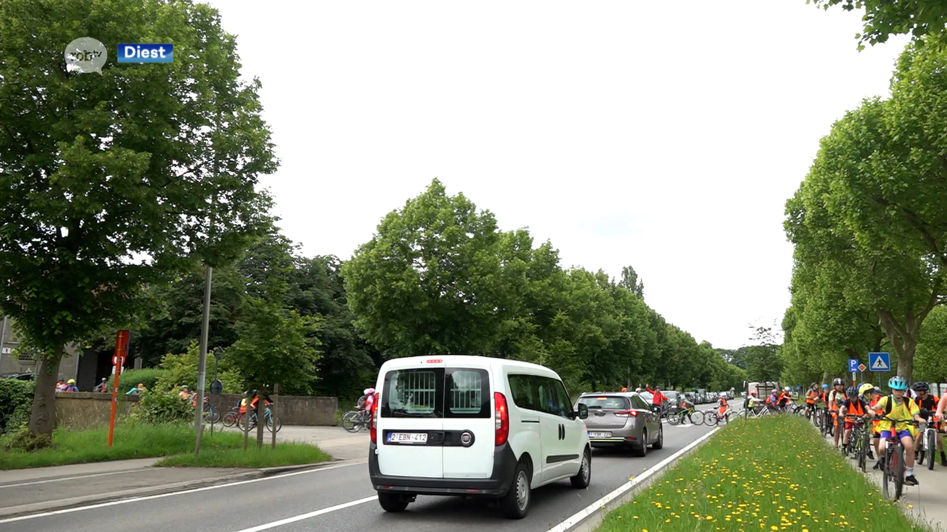 Agentschap Wegen en Verkeer gaat zichtbaarheid aan oversteekplaatsen Omer Vanaudenhovelaan in Diest verhogen