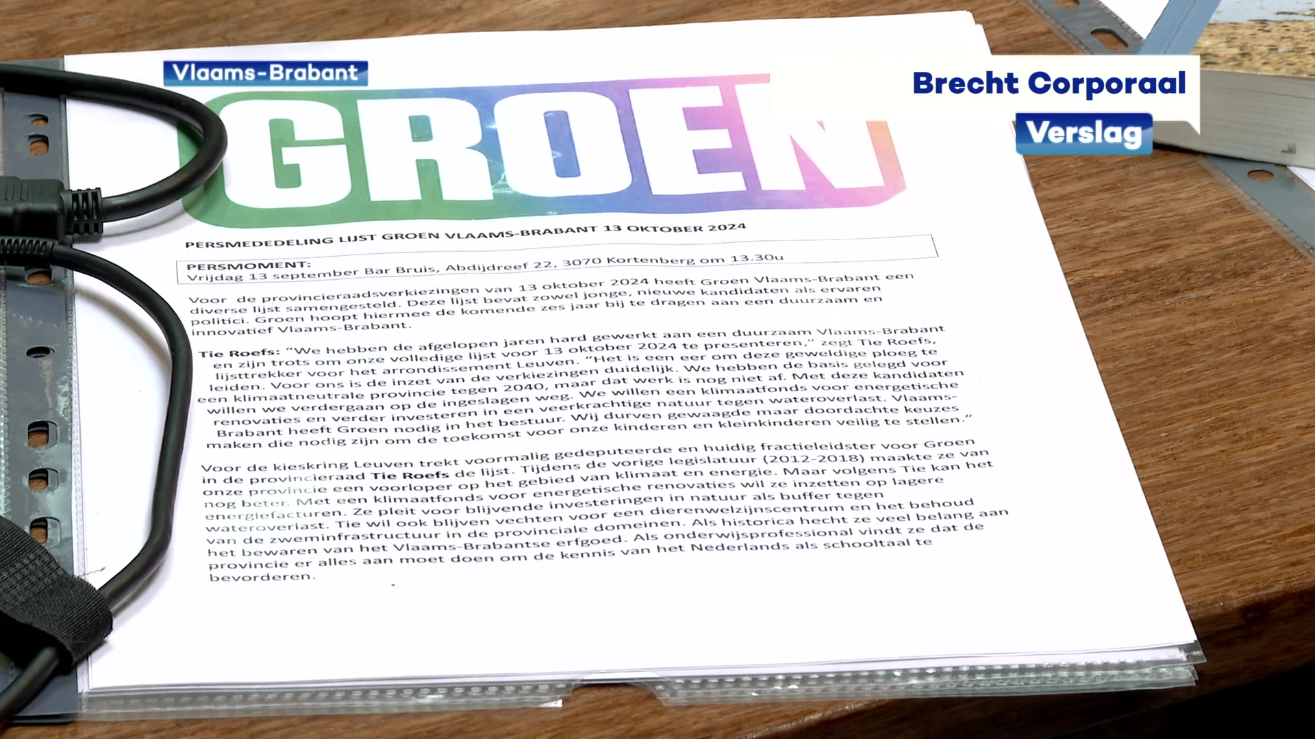 Programma Groen Vlaams-Brabant: partij wil mee besturen en Vlaams-Brabant klimaatneutraal maken tegen 2040