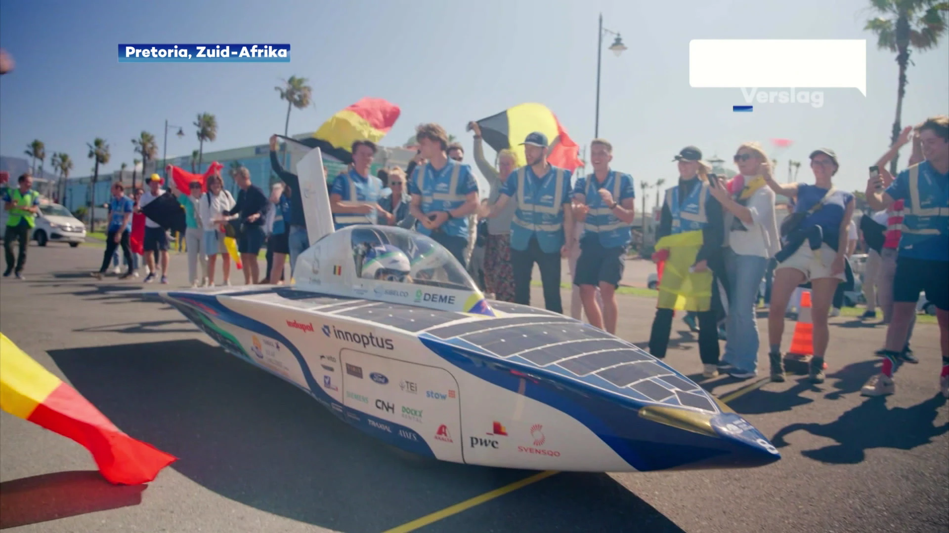 Zonnewagenteam van KU Leuven wint Sasol Solar Challenge in Zuid-Afrika: "Bewezen dat wij beste auto van de wereld hebben"