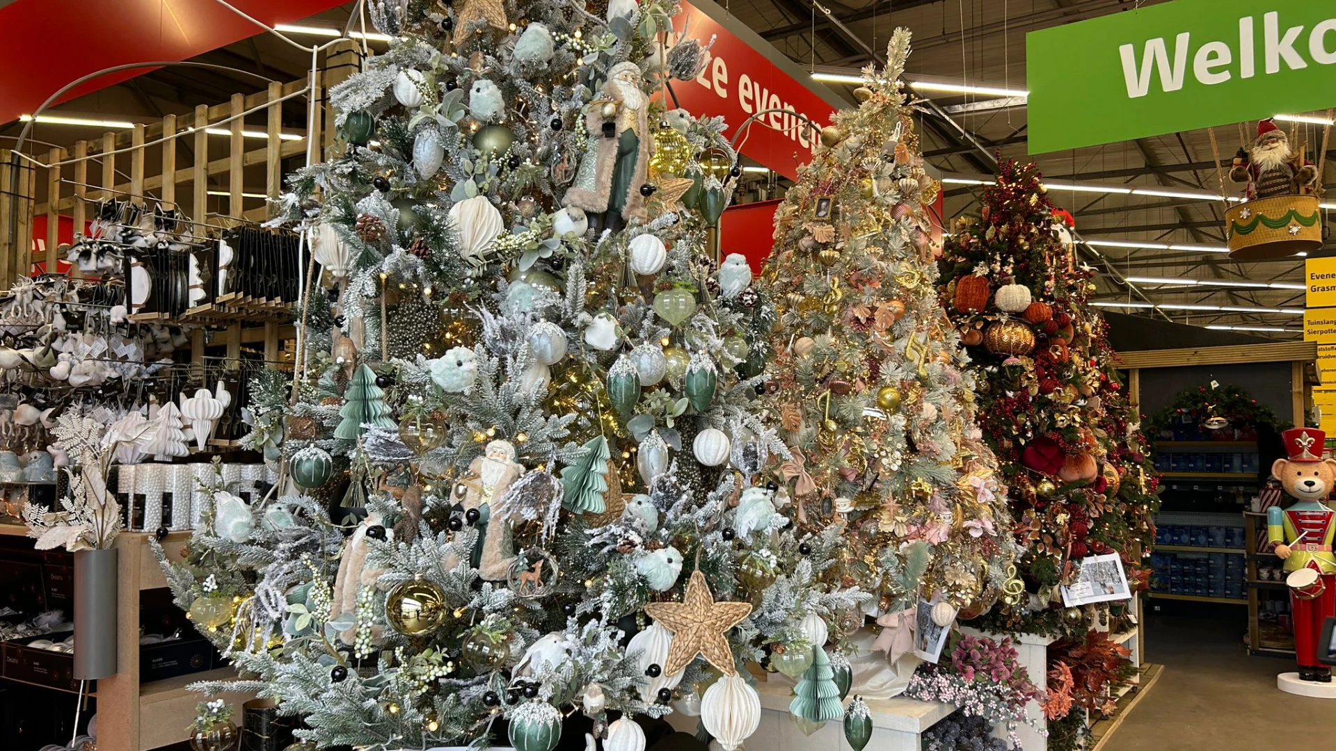 Kerst in september: in de Brico in Tielt-Winge staat alles al klaar voor kerst. "Er worden zeker al spullen verkocht!"