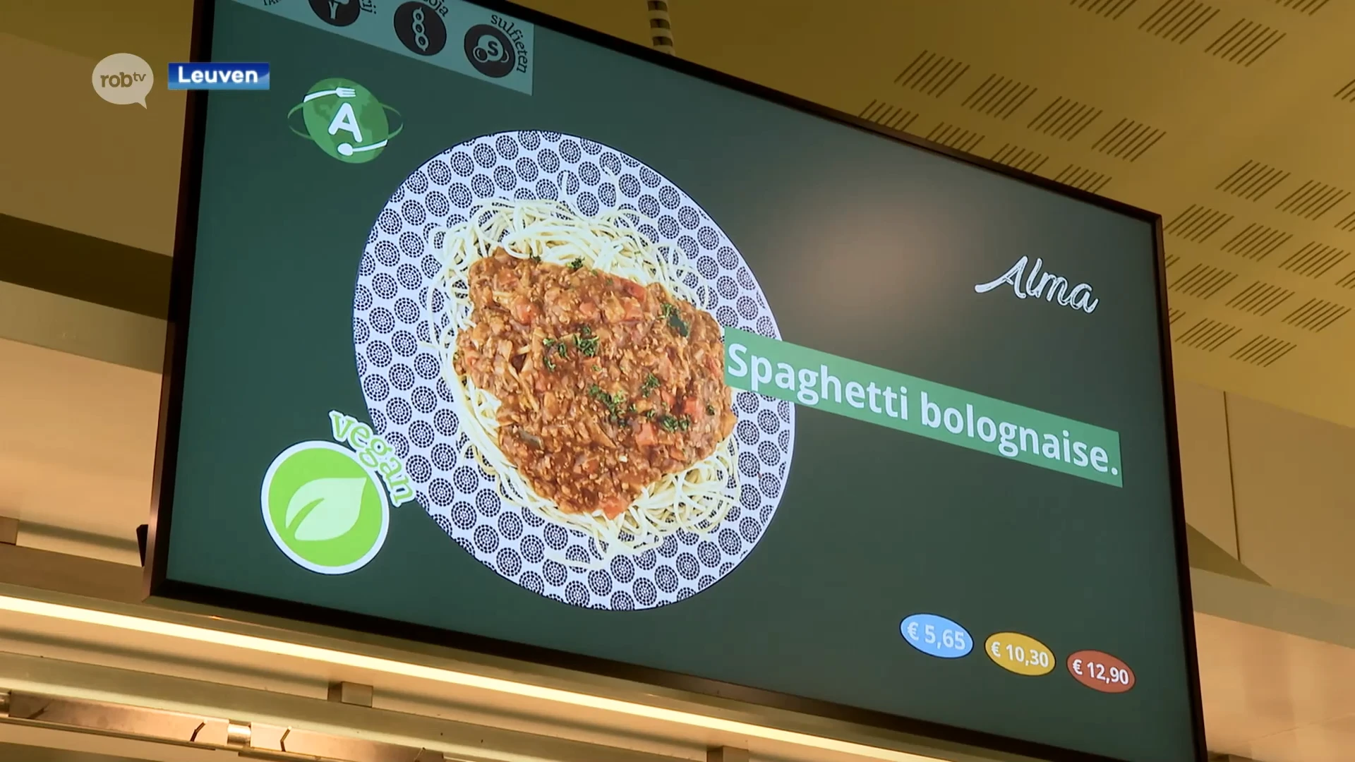 Prijzen van studentenrestaurant Alma stijgen, alleen spaghetti wordt opnieuw goedkoper: "Op vraag van studenten"