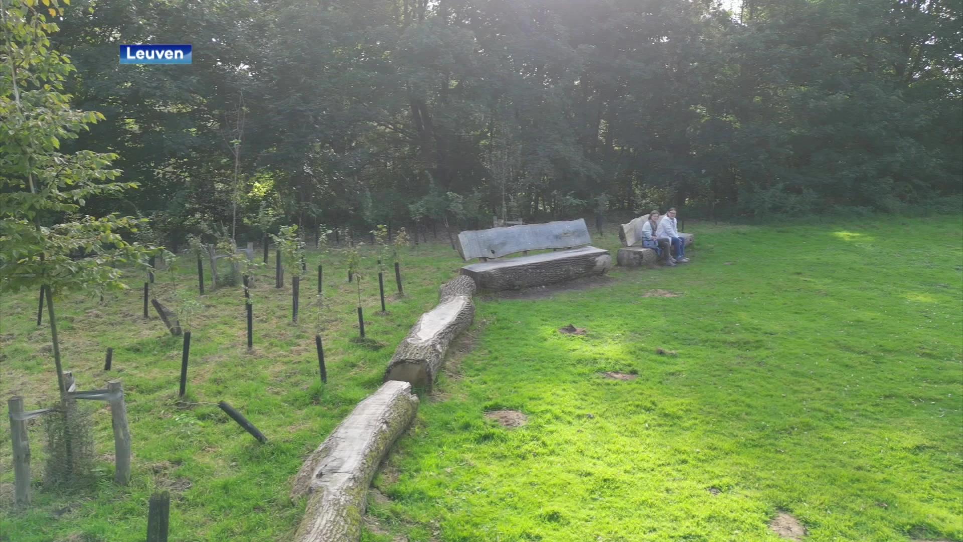 Nieuwe speelzone in natuurpark Warande aan Abdij van Park in Leuven