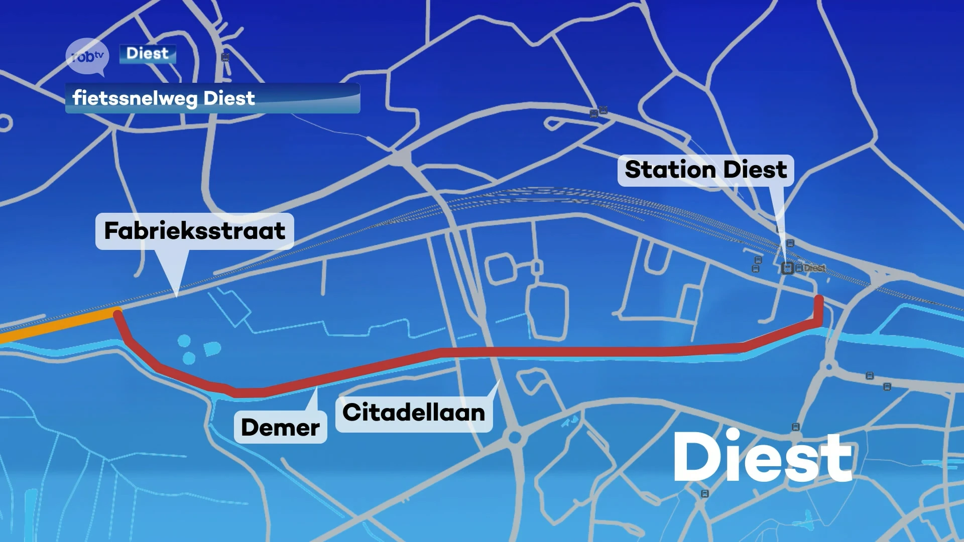 Plannen voor fietssnelweg aan station van Diest richting Zichem en Aarschot unaniem goedgekeurd