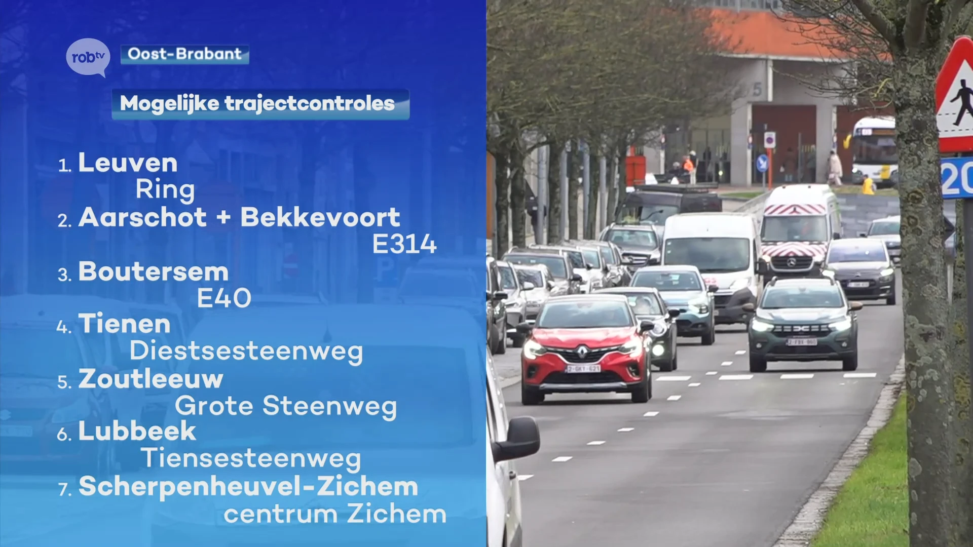 Wegen en Verkeer onderzoekt of het 9 nieuwe trajectcontroles kan plaatsen in onze regio: onder op meer ring rond Leuven en snelweg in Aarschot