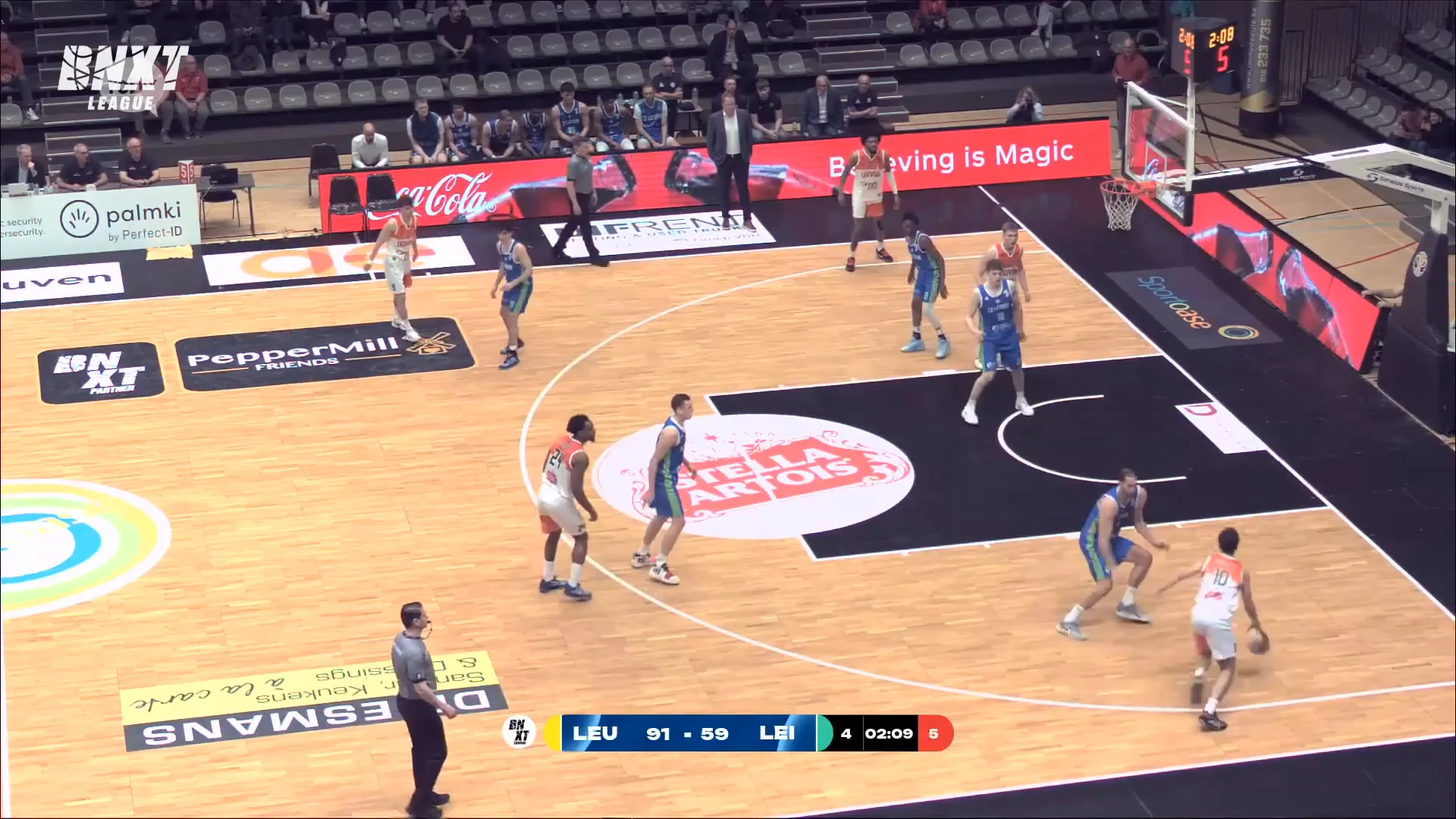 Leuven Bears doen wat ze moeten doen in strijd om Belgische play-offs en winnen vlot tegen Leiden (98-63)