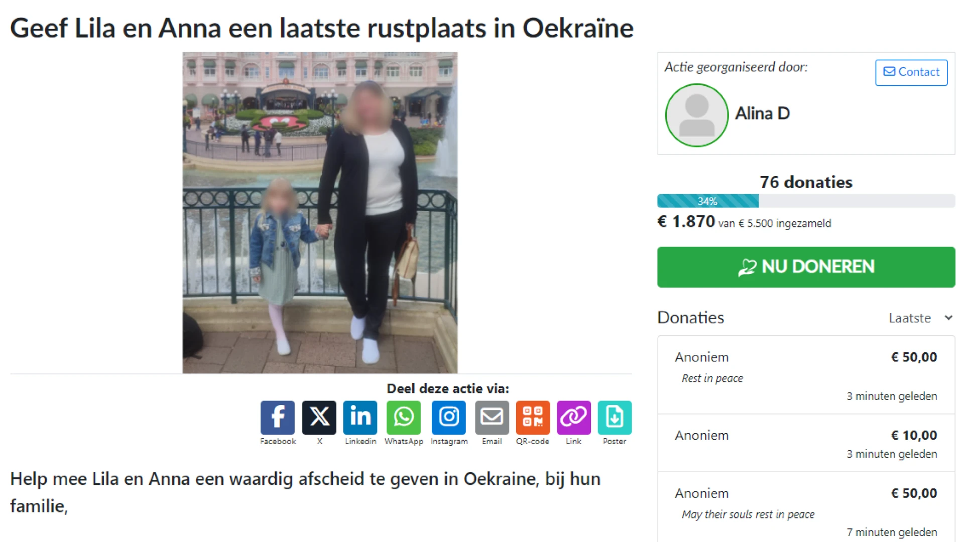 Crowdfunding haalt 5.500 euro op voor repatriëring vermoorde moeder en dochter in Haasrode