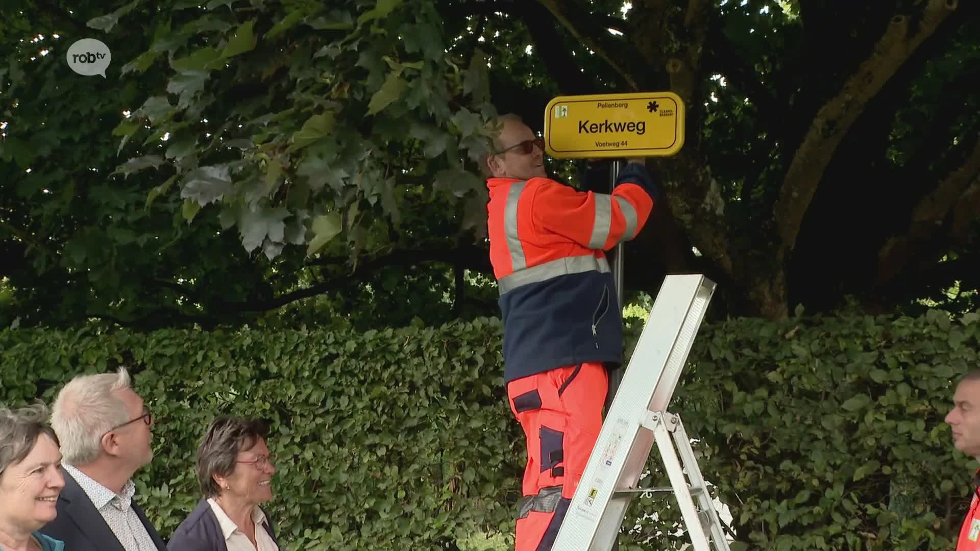 Kerkweg krijgt als eerste trage weg in Lubbeek een geel bordje