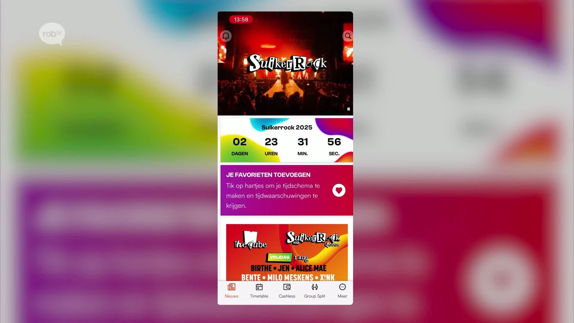 Suikerrock lanceert nieuwe app in aanloop van festivalweekend