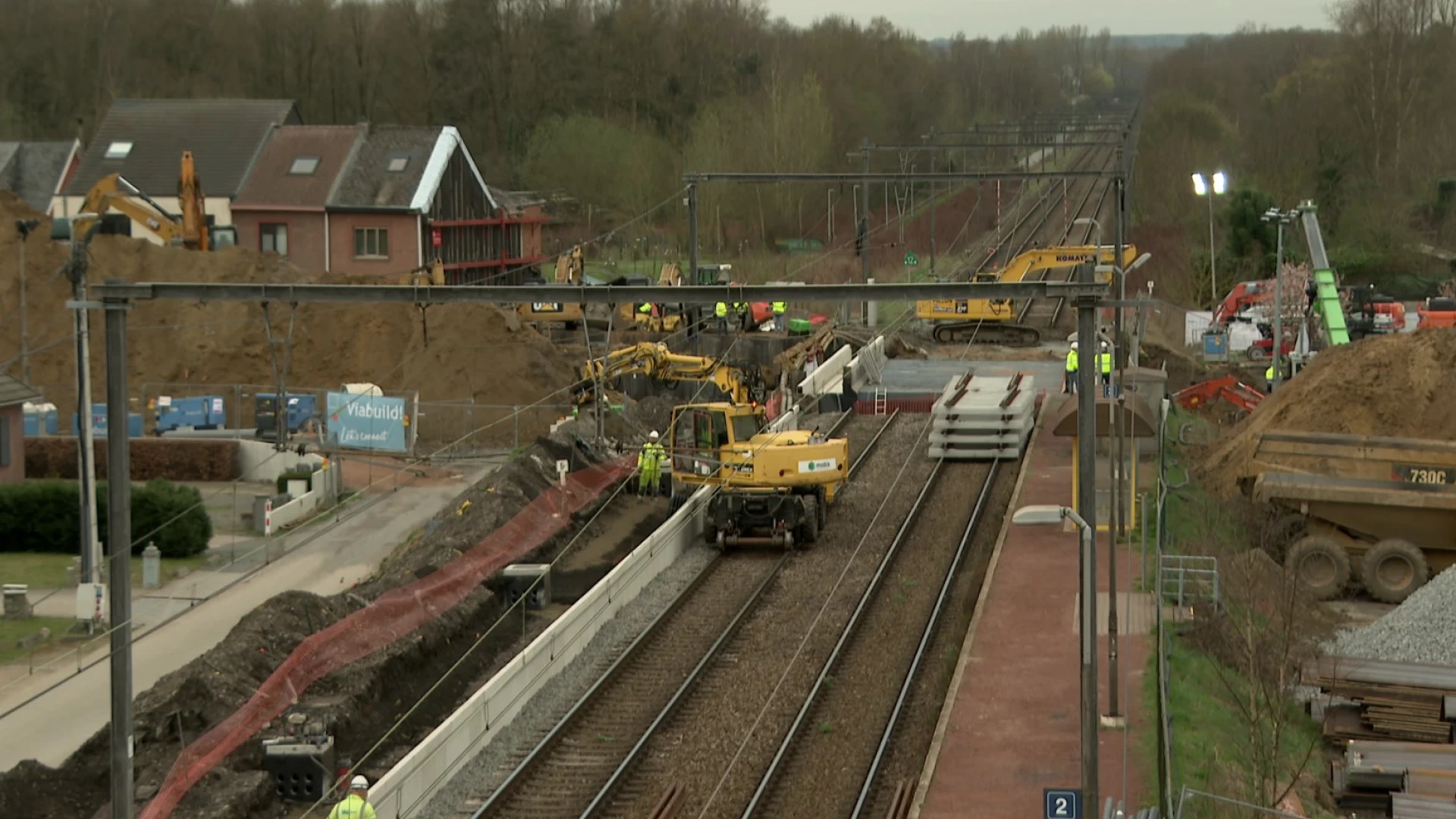 Spoorwegtunnel in Wezemaal begin volgend jaar klaar, paar maanden later dan gehoopt