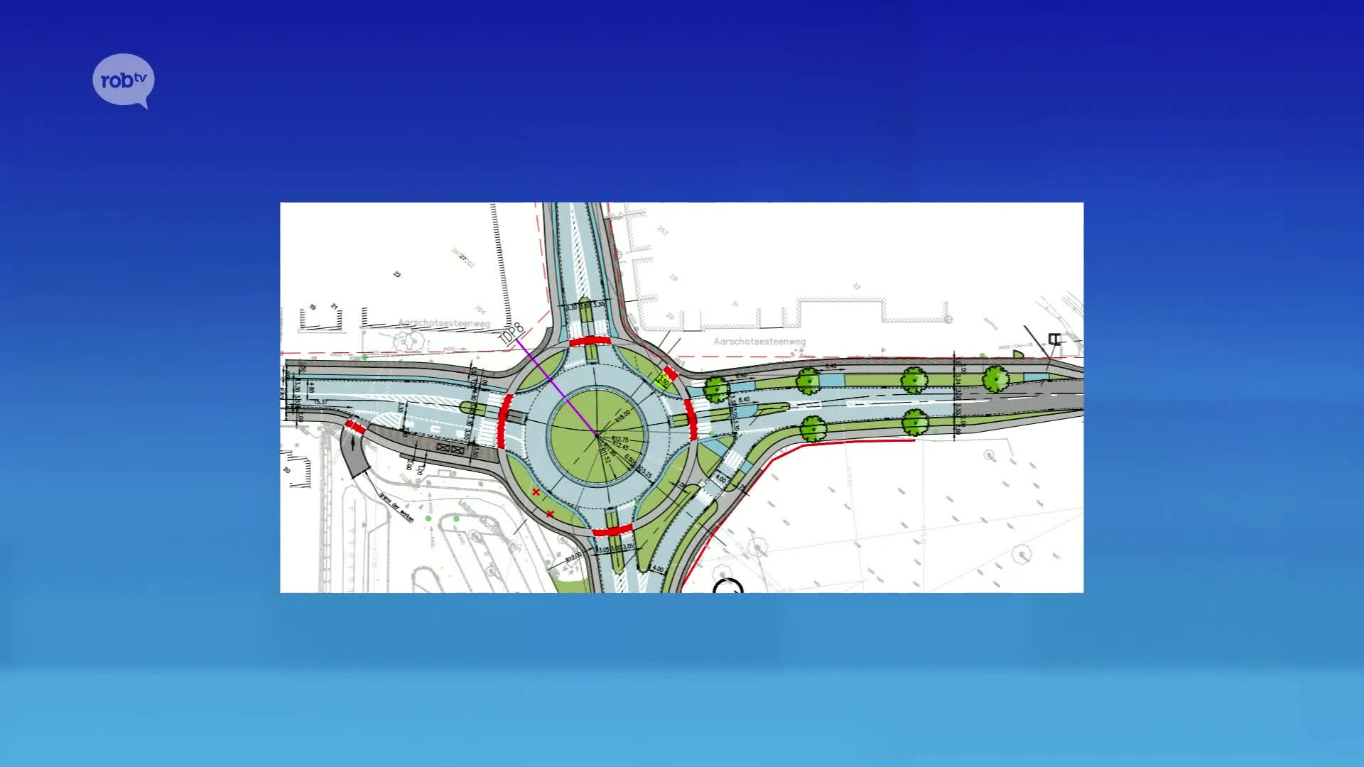 Timing voor langverwachte werken aan rotonde in Rotselaar helemaal rond: nutswerken starten eind 2026, herinrichting midden 2027