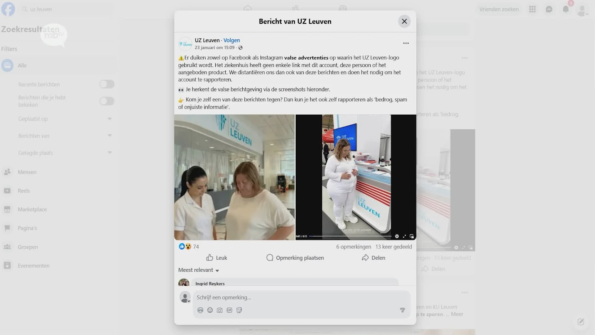 Hoofdafbeelding voor artikel UZ Leuven waarschuwt voor…