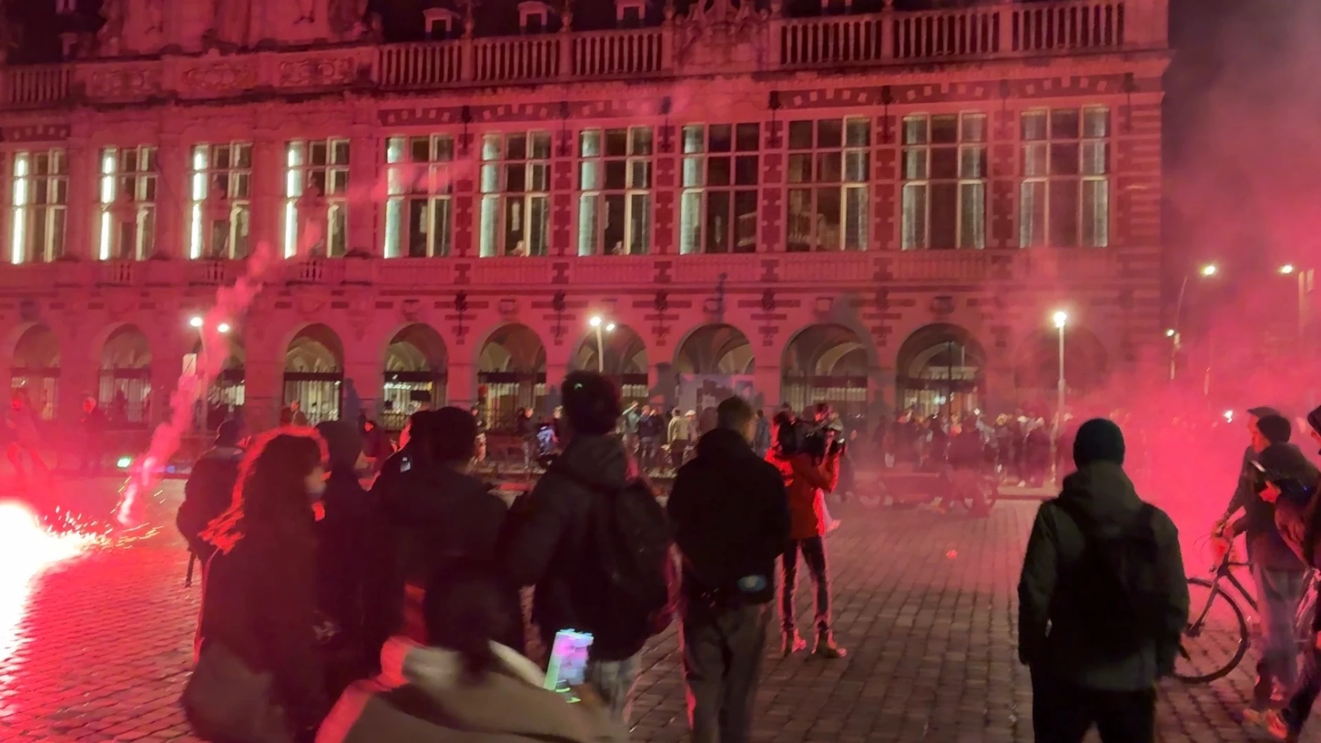 Hoofdafbeelding voor artikel Twintigtal betogers opgepakt…