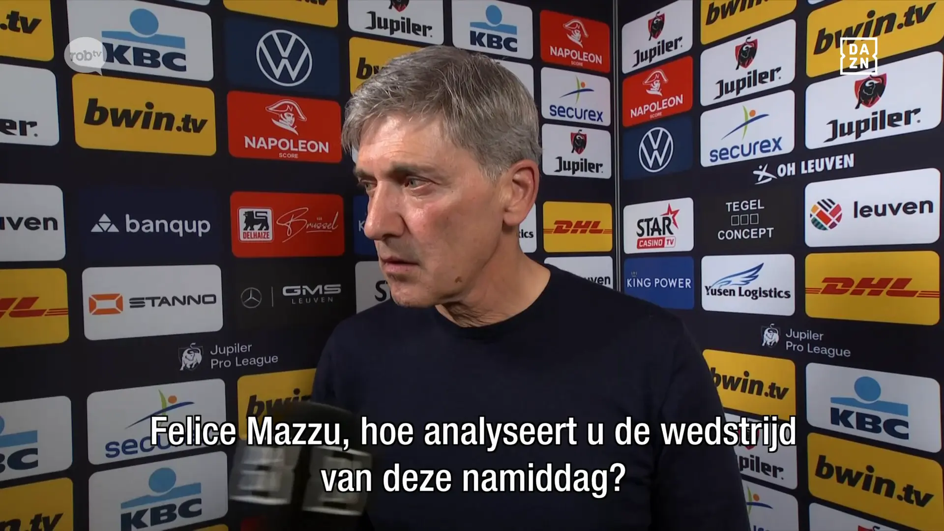 Hoofdafbeelding voor artikel Felice Mazzu razend na nieuwe…