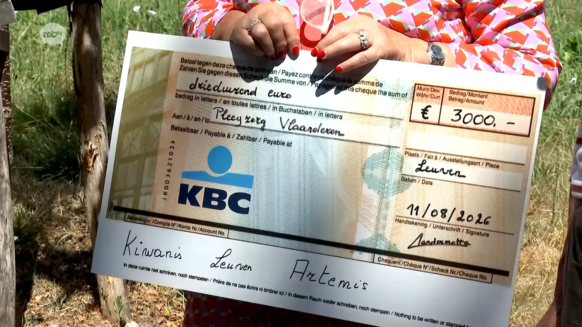Hoofdafbeelding voor artikel Kiwanis Leuven Artemis schenkt…