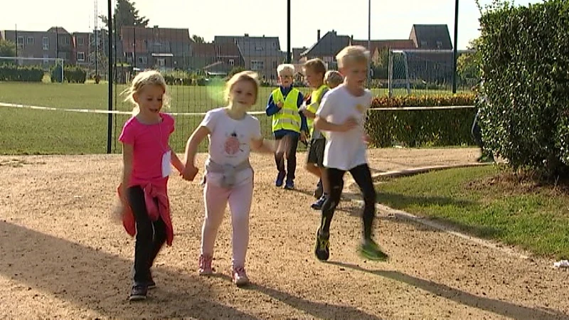 Kinderen leven zich uit op Kidsrun in Tienen