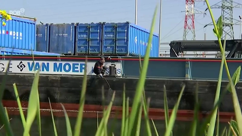 Kapotte kabel veroorzaakt olielek in de Vaart in Leuven