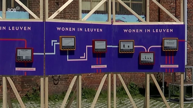 Digitale schermen leggen woonprobleem in Leuven makkelijk uit