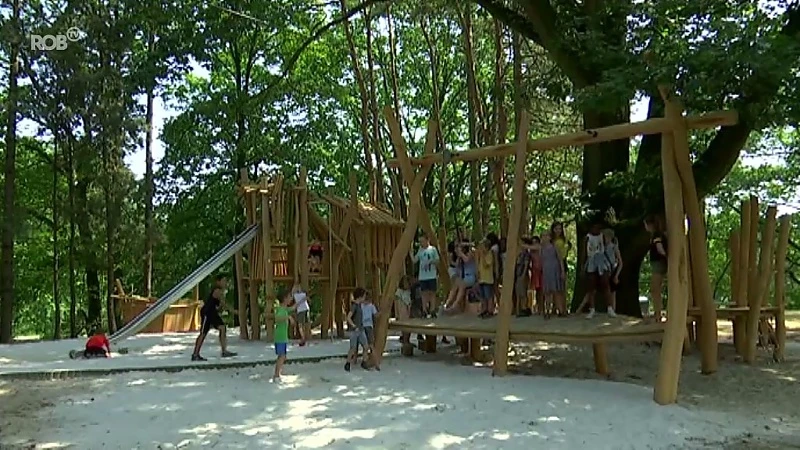 Nieuwe speelzone geopend in provinciedomein de Halve Maan in Diest