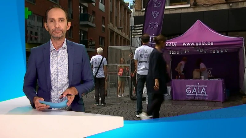 Campagne van GAIA 'Stop de kooien' houdt halt in Leuven