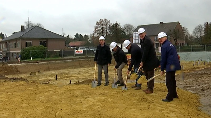 Eerste spadesteek nieuwe politiehuis in Lubbeek