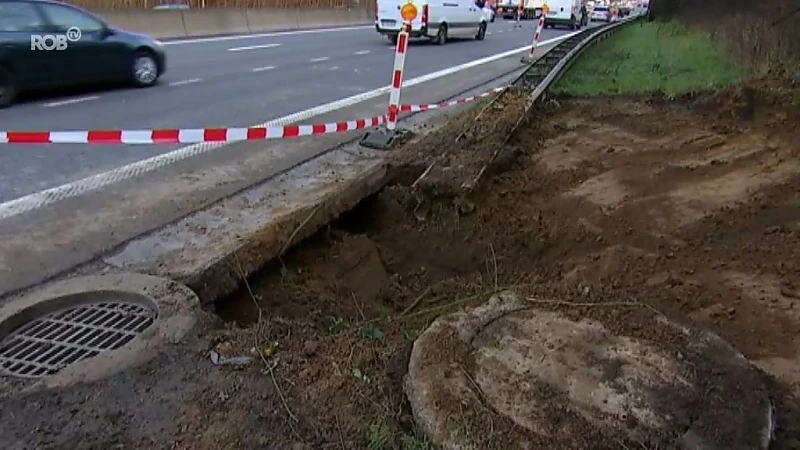 Nog dagenlang file door wegverzakking E314 ter hoogte van Herent