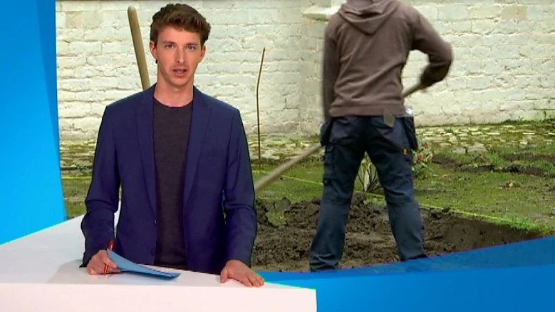 Archeologen volop bezig met tuinonderzoek in de Abdij van Park in Heverlee