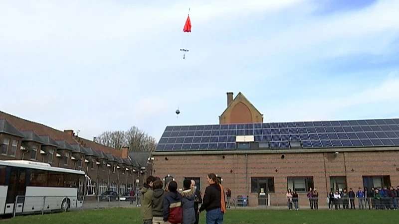 Leerlingen Heilig Hart Heverlee sturen ballon naar Stratosfeer voor metingen