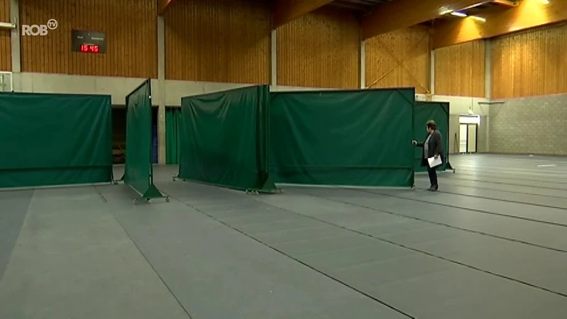 Sporthal Boortmeerbeek klaargemaakt om mensen op corona te testen