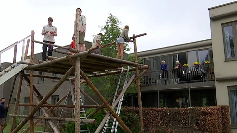 Scouts Herent sjort stelling aan WZC De Wingerd: "Op twee uur stond het er al"