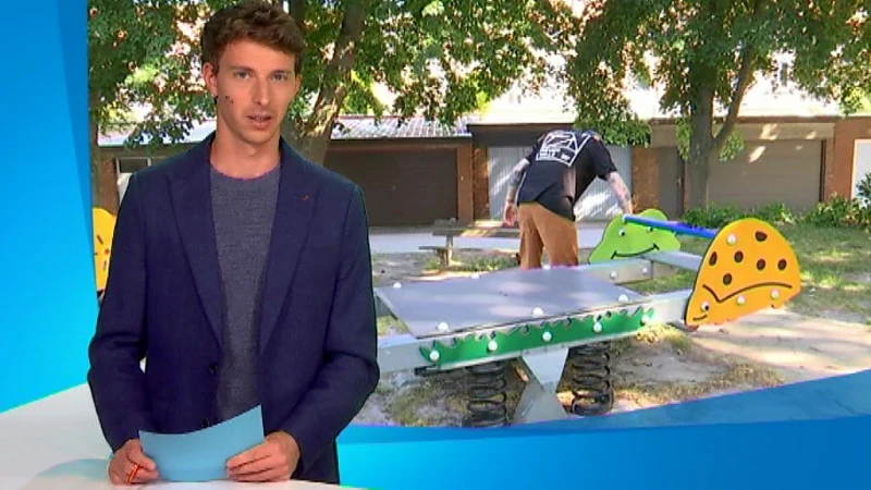Knap: Lucas uit Leuven poetst vrijwillig speeltuin