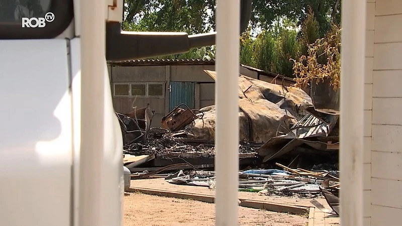 Chalet in Werchter volledig uitgebrand