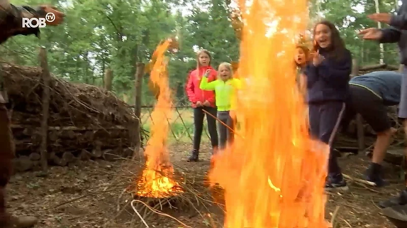 Kinderen maken kennis met avonturiersleven op Junior Wildcamp in Bekkevoort