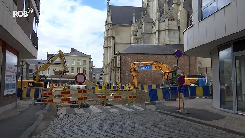 Werken Grote Markt Tienen voor op schema