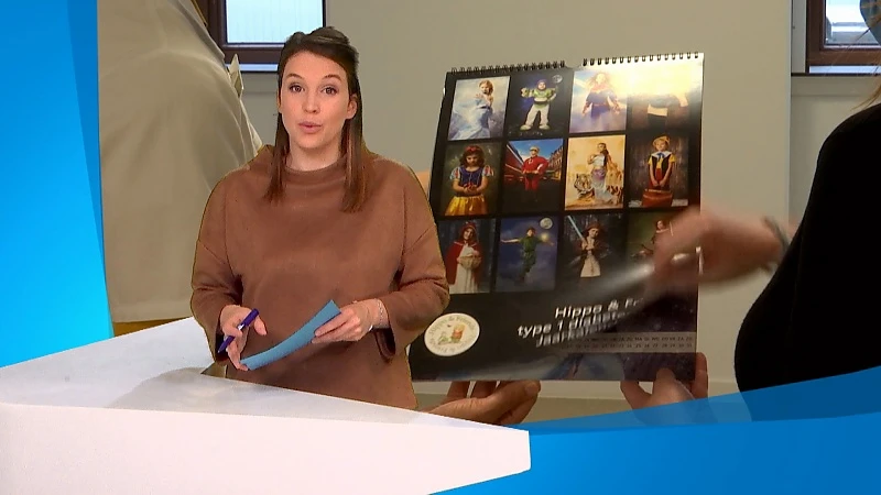 12 jonge diabetespatiënten krijgen eigen kalender als tekenfilmfiguur