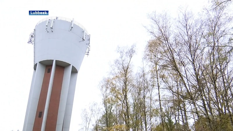 Watertoren in Linden loopt leeg na een breuk in toevoerleiding