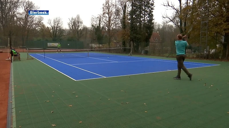 Bierbeekse Tennisclub kan dankzij Flexcourt nu ook in de winter buiten tennissen