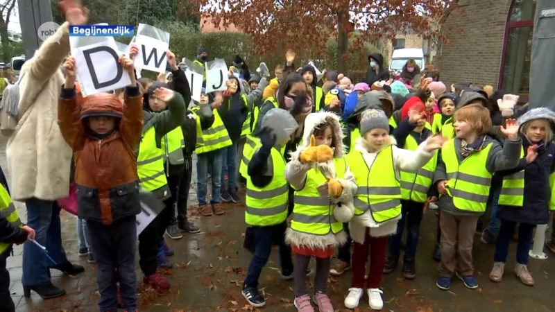 Leerlingen verrassen bewoners WZC Edelweis in Begijnendijk