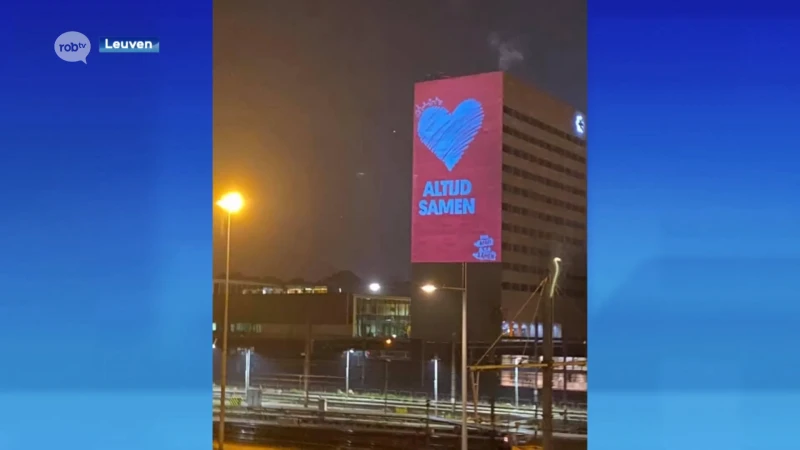 Jongeren hacken projector Provinciehuis in Leuven: porno in plaats van hartverwarmende slogan