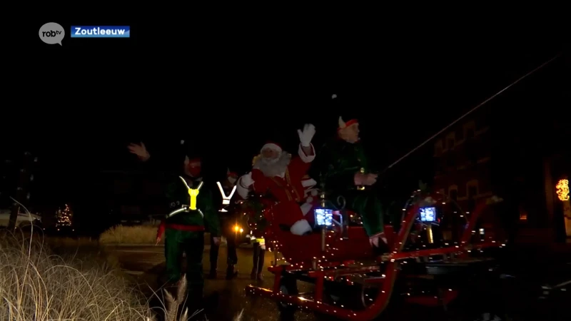 Kerstman trekt op zijn slee door versierde Budingen: "Het is geweldig"